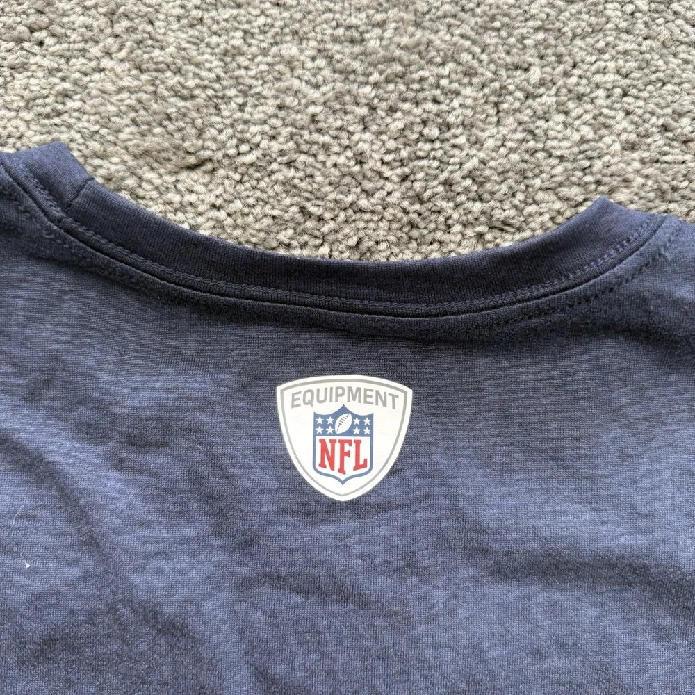 Mens M Nike Tee NFL Houston Texans Mens Blue Pullover Short Sleeve T-Shirt Train